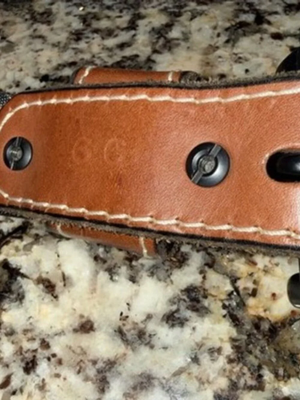 We The People Size 66 Independence Leather Holster Belt Reinforced Scuba Nylon